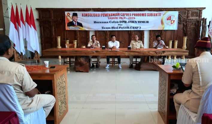 Kegiatan konsolidasi untuk memenangkan Prabowo Subianto.