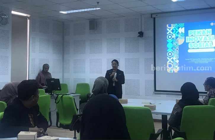 GKR Hayu saat pembukaan Boot Camp Social Innovation Karang Taruna DIY di Kampus Fisipol UGM, Selasa (3/10/2023) (Foto: Rahajeng Kartika)