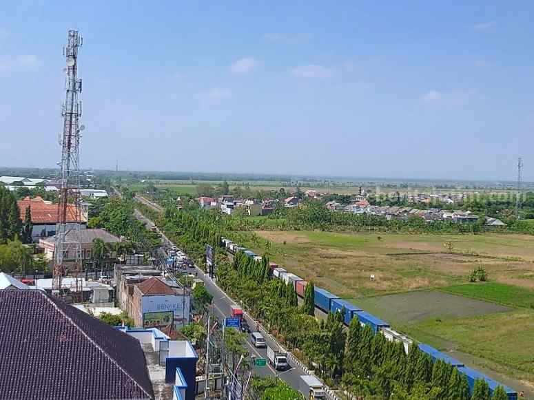 Kondisi terik di Kabupaten Bojonegoro saat siang hari.