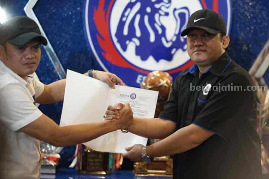 manajer tim Arema FC, Wiebie Dwi Andriyas.