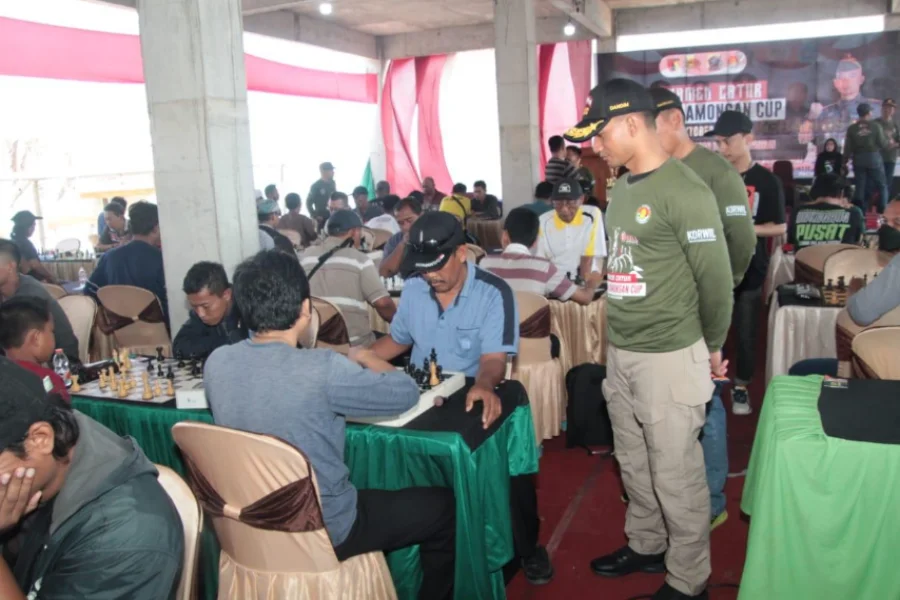 Dandim Lamongan Gelar Kejuaraan Catur, Diikuti Ratusan Peserta