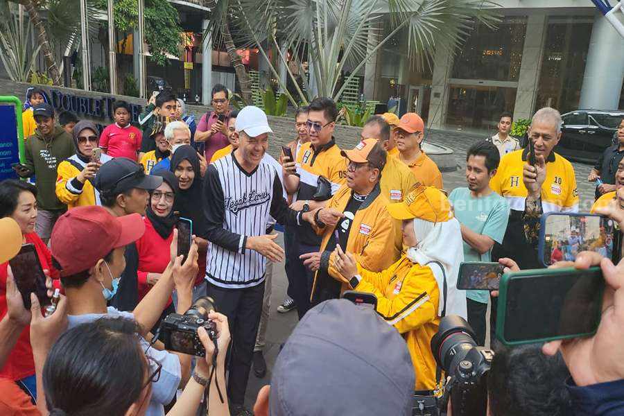 Oesman Sapta Odang atau OSO bersama Capres Ganjar Pranowo