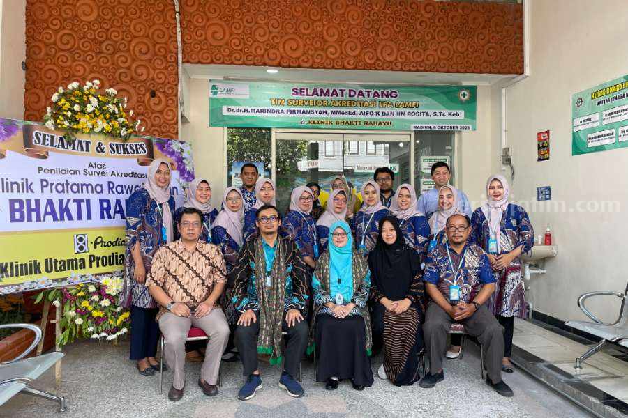 LAMFI Survei Akreditasi Fasyankes di Madiun, Jamin Mutu Pelayanan Pasien Surveyor LAMFI usai melakukan survei akreditasi di Klinik Bhakti Rahayu Madiun, Jumat (6/10/2023)