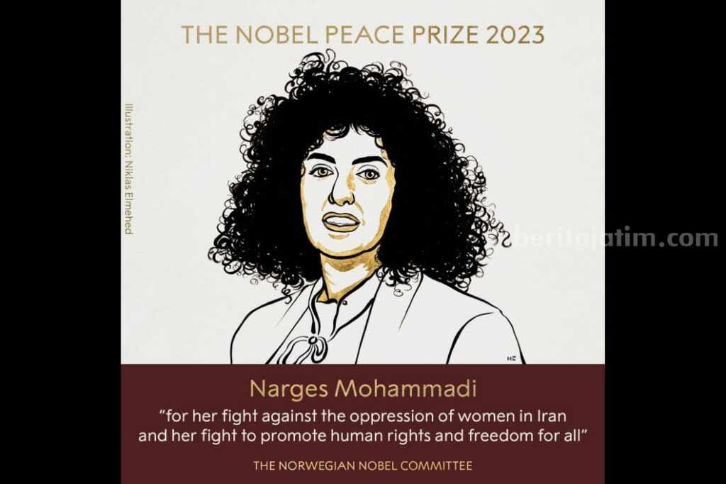 Narges Mohammadi Raih Nobel Perdamaian 2023, Ini Profilnya Narges Mohammadi, penerima Nobel Perdamaian 2023.