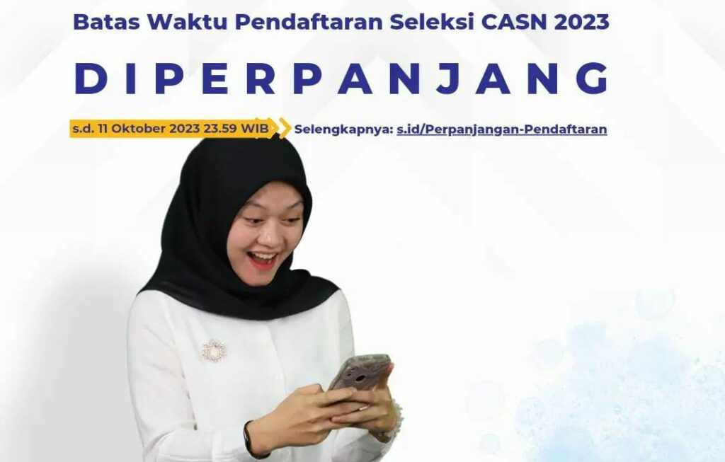 BKN Perpanjang Pendaftaran CPNS dan PPPK 2023 Hingga 11 Oktober Tangkapan layar akun Instagram @bkngoidofficial.