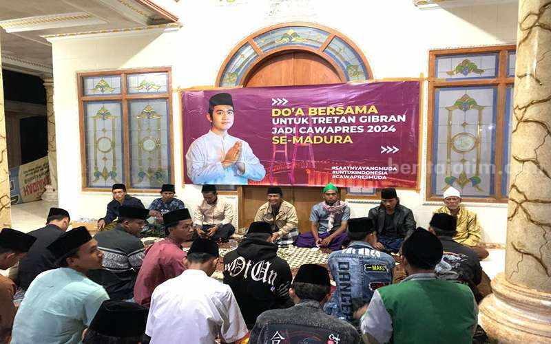 Pemuda Madura deklarasi Gibran Cawapres