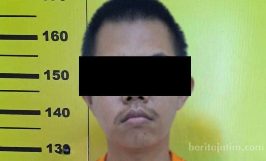 Terduga pelaku berinisial LM (33), warga Kecamatan Kanigaran, Kota Probolinggo, kini mendekam di tahanan Polsek Singosari, Jumat (13/10/2023).