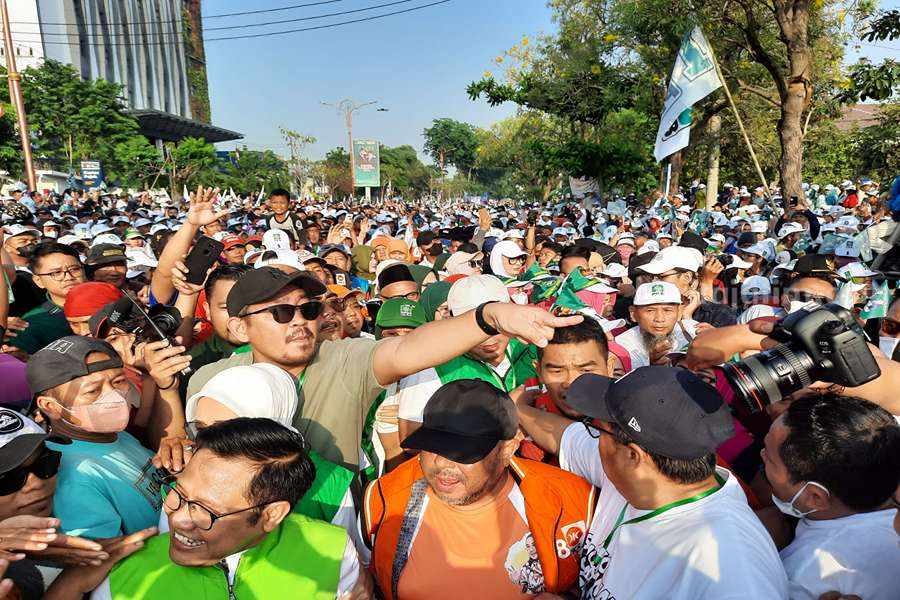Massa pendukung AMIN tumpah ruah