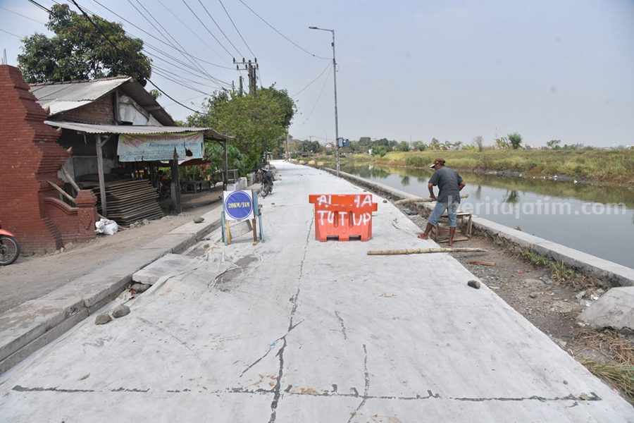 Proyek Betonisasi di Candi Sidoarjo Capai Progres 36 Persen