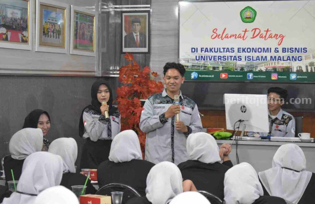 Tanya jawab antara siswa SMA An-Nur 2 Bululawang dengan Galeri Investasi BEI FEB Unisma (Foto: Istimewa)