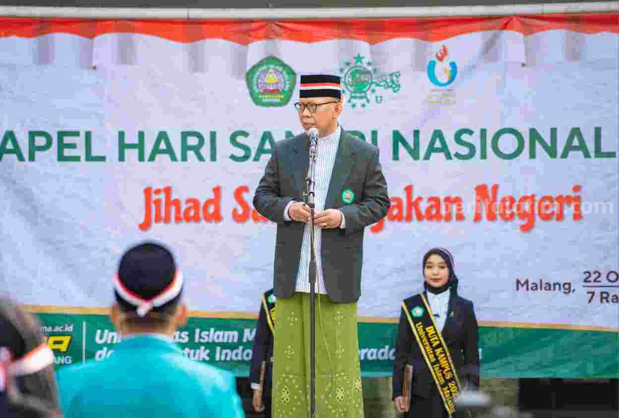 Sambutan Rektor saat peringatan HSN 2023 (Foto: Istimewa)