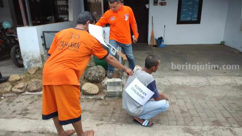 Tersangka Pembunuhan di Gondanglegi Malang Peragakan 33 Adegan pembunuhan