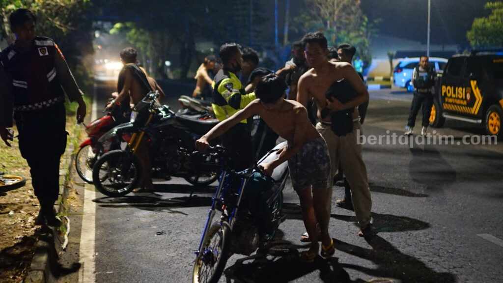 Pelaku Balap Liar Malang Terjaring Razia, 1 Positif Narkoba
