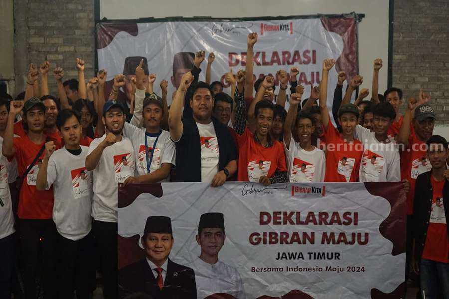 Ratusan anak muda pendukung Prabowo-Gibran