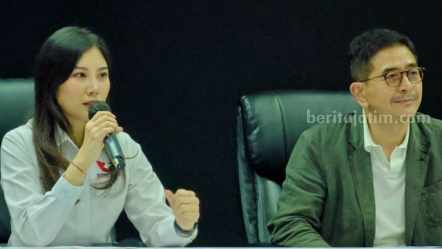 Putri Hary Tanoesoedibjo Jadi Wakil Ketua TPN-GP Angela Herliani Tanoesoedibjo (kiri) bersama Ketua TPN-GP Arsjad Rasjid. (Istimewa)