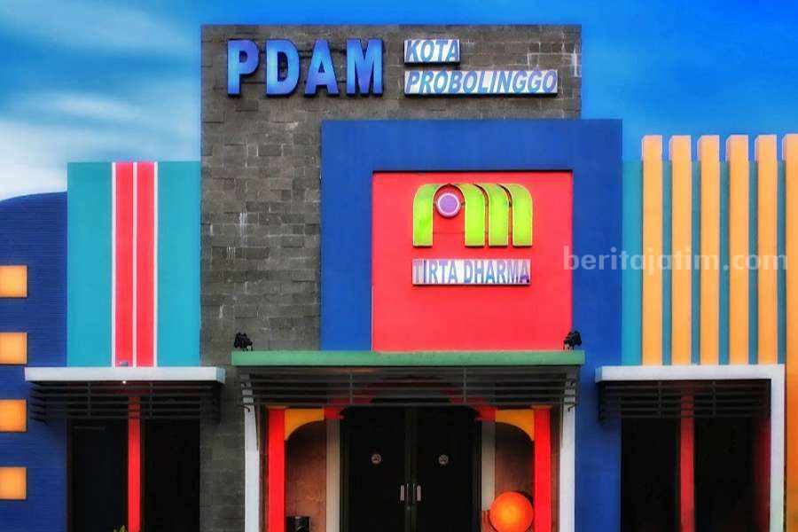 Suasana kantor PDAM Tirta Dharma Kota Probolinggo.