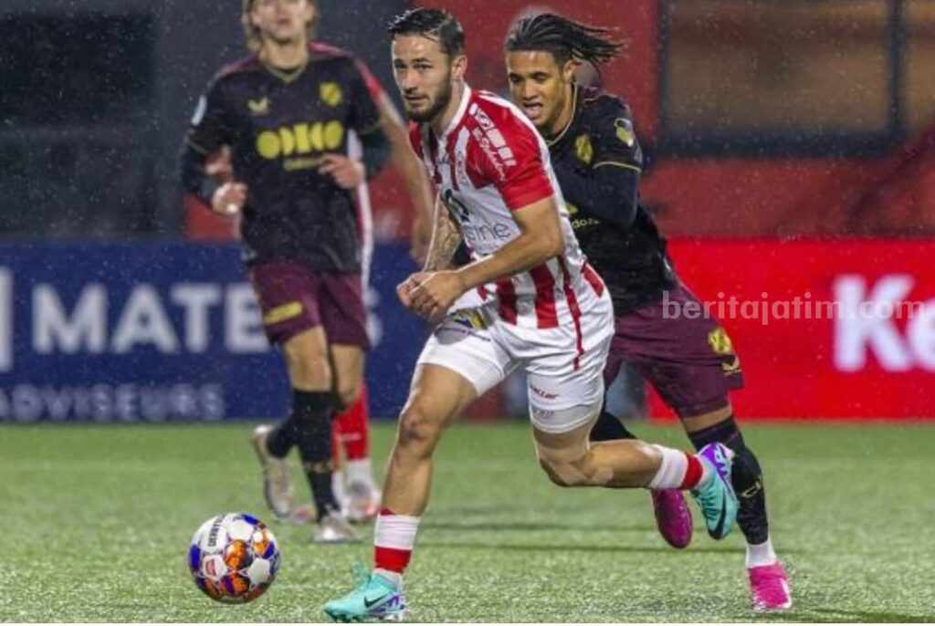 Lagi, Pemain Belanda Ini Ngebet Bela Indonesia Aksi Delano Ladan saat membela klubnya, TOP Oss di Liga 2 Belanda. (foto:instagram/@delanoladan)