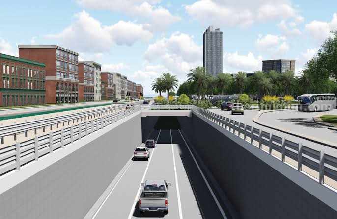 Design 3D rencana underpass Ahmad Yani Surabaya ke Sidoarjo [BBPJN]