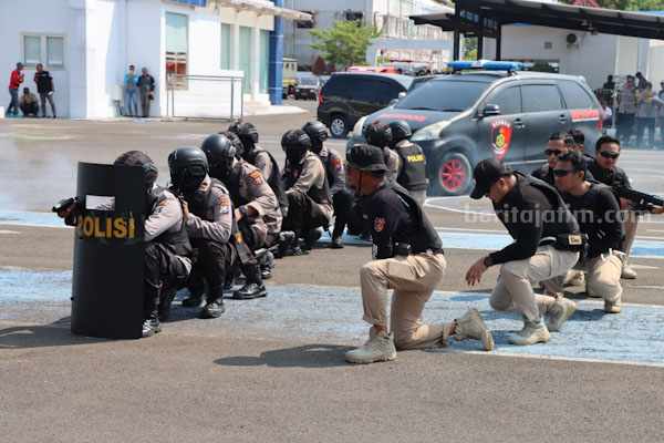 Punya Wilayah Kepulauan, Sumenep Potensi Rawan Saat Pemilu 2024 Simulasi Sispamkota Polres Sumenep