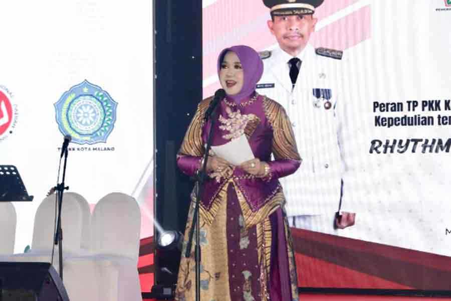 Pj. Ketua TP PKK Kota Malang Hanik A Wahyu Hidayat di Malang Creative Center (MCC)