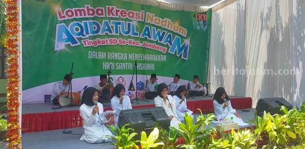 Hari Santri, 46 SD di Jombang Ikuti Lomba Kreasi ‘Nadhom Aqidatul Awam’ jombang