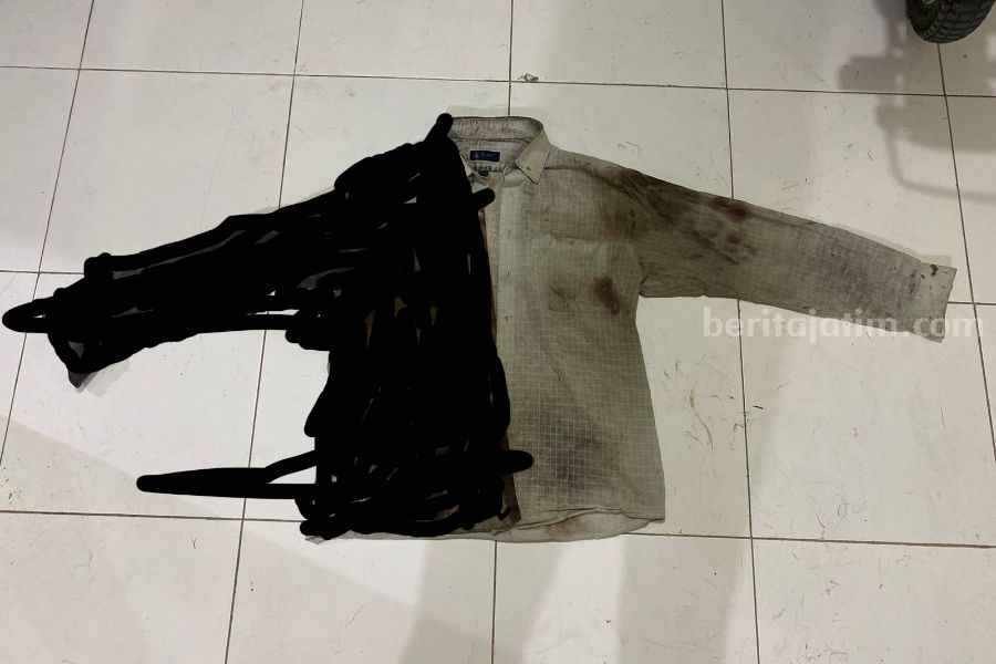 Kakek Asal Pulau Sepudi Sumenep Tusuk Tetangga Sendiri barang bukti sepudi