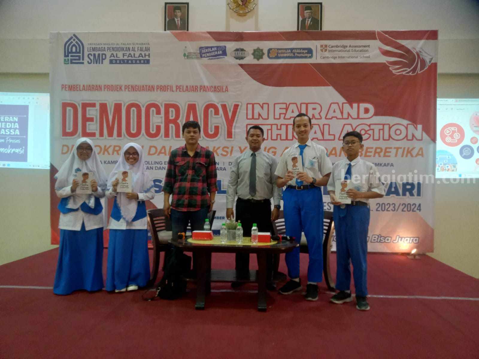 Pembelajaran Projek Penguatan Profil Pelajar Pancasila (P5) yang digelar SMP Al Falah Deltasari Sidoarjo.