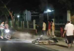 Tangkapan layar video di lokasi penganiayaan, depan SDN Pragaan Laok, Kecamatan Pragaan, Kabupaten Sumenep.