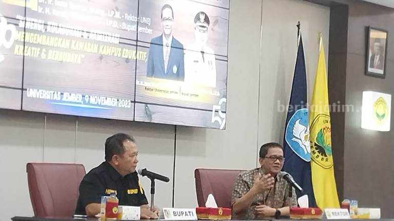 Bupati Hendy Bertemu Rektor Universitas Jember untuk Tata Kawasan Kampus