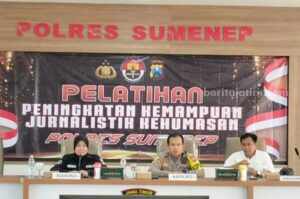 Polres Sumenep Gandeng PWI Gelar Pelatihan Jurnalistik Kehumasan pwi