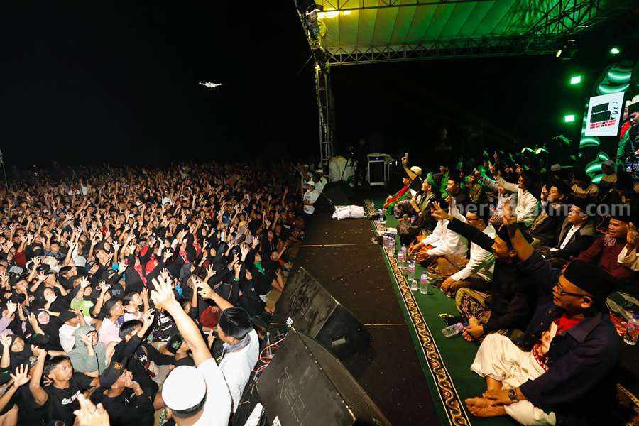 Lamongan Bersholawat Bareng Kiai Muda Jatim Dukung Ganjar