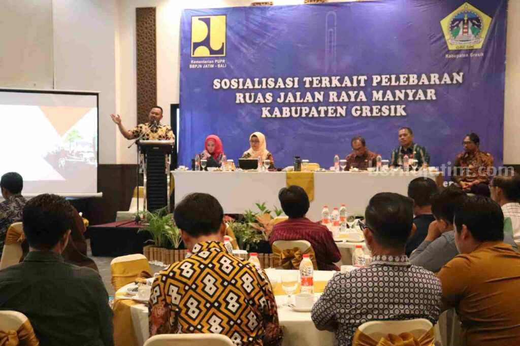 Sosialisasi pembangunan pelebaran Jalan Daendels Manyar Gresik Tahap Dua