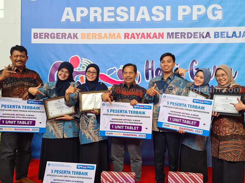 PPG Unesa meraih juara umum PPG Nasional dari Ditjen GTK Kemendikbudristek.