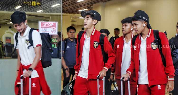 Membawa 21 Pemain, Timnas Indonesia U-17 Tiba di Surabaya