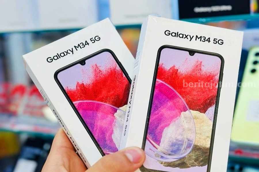 Samsung Galaxy M34 5G Hadir Dengan Harga 3 Jutaan Samsung Galaxy M34 5G. (Sumber foto: Instagram/cheddad_telecom)