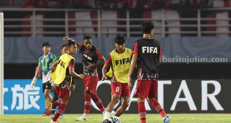 Indonesia latihan di Lap ABC. (Way- beritajatim.com)