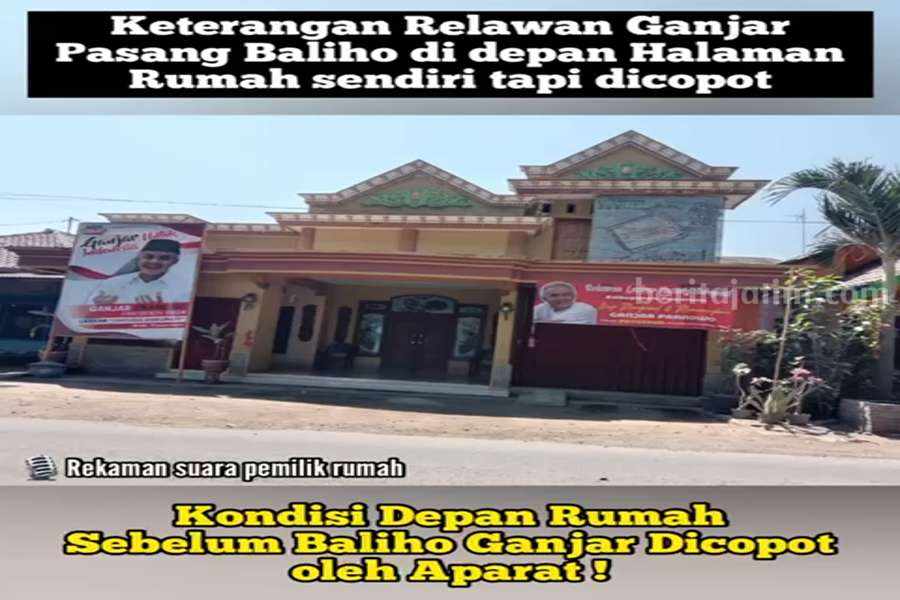 Tangkapan layar yang sebuah video di sosial media.