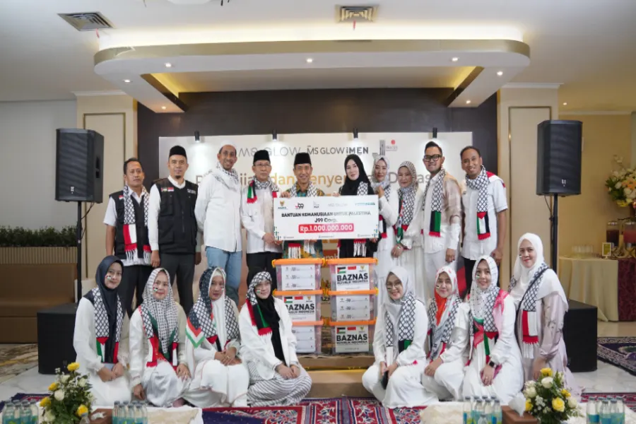 MS GLOW Serahkan Donasi Kemanusiaan Bagi Palestina Sebesar Rp1 Miliar MS Glow