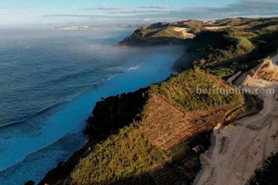 Foto: Pantai Pacar Tulungagung. (Dhiemas.te/@exploretulungagung).