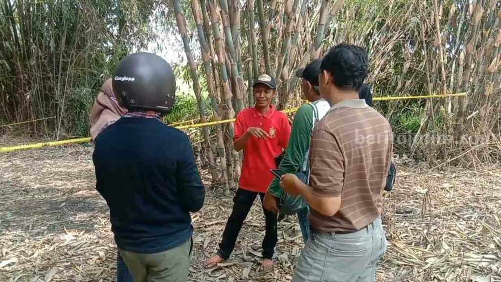 Lokasi kejadian pembunuhan istri oleh suami di Kecamatan Garum Kabupaten Blitar.