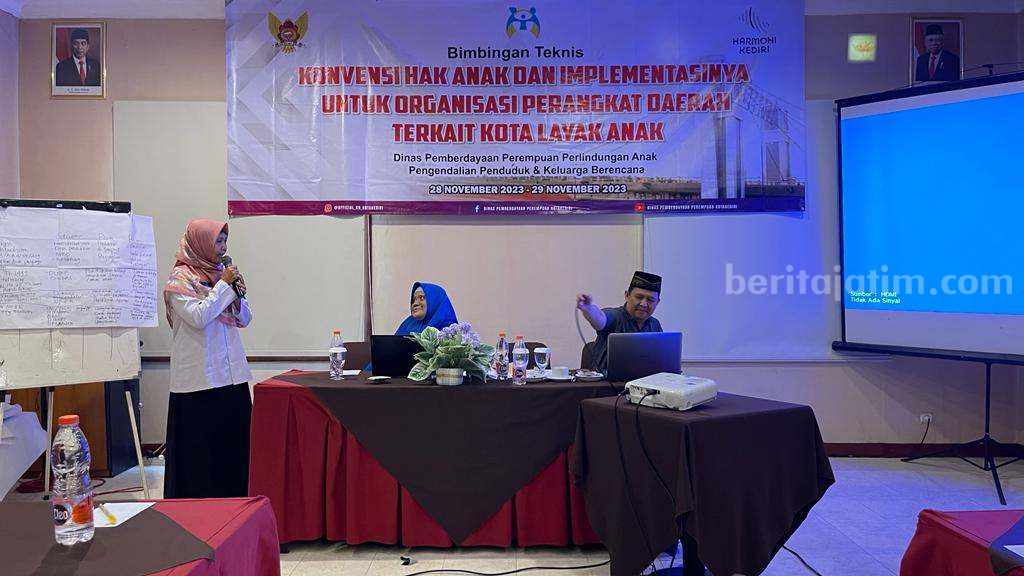 DP3AP2KB Kota Kediri Gelar Bimtek Konvensi Hak Anak