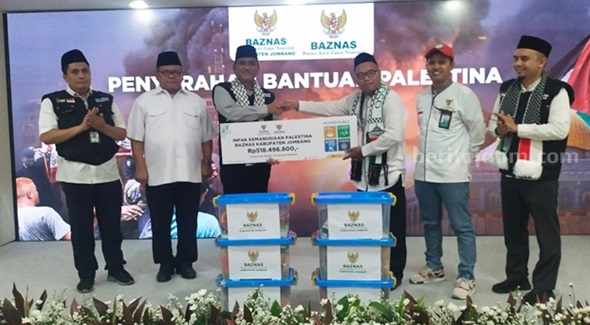 Baznas Jombang Salurkan Donasi Rp 500 Juta untuk Palestina jombang