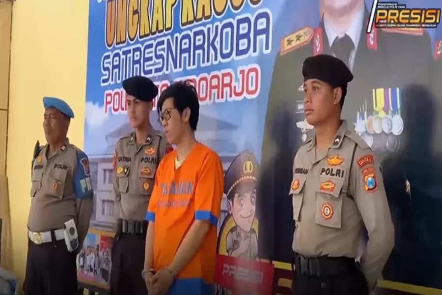 Kurir Narkoba Asal Krian Ditangkap Polresta Sidoarjo Kurir Narkoba