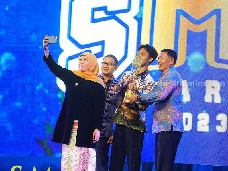 SMA Awards Jatim 2023 di Dyandra Convention Center, Surabaya.