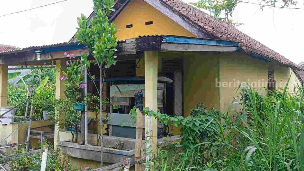 Kondisi rumah korban meninggal dunia di Bojonegoro.