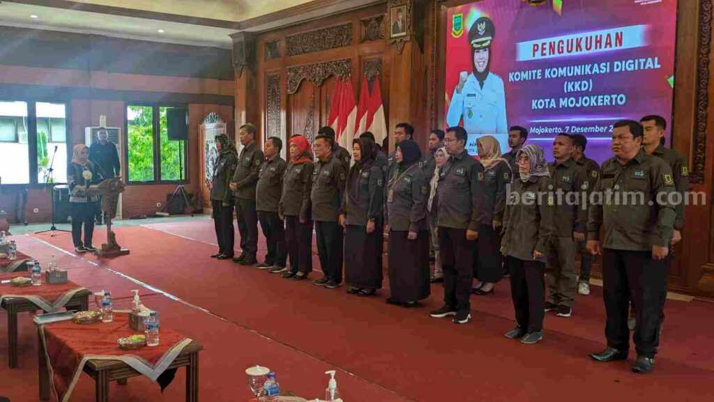 Proses pelantikan KKD Kota Mojokerto di Shaba Mandala Madya, Pemkot Mojokerto. [Foto : ist]Proses pelantikan KKD Kota Mojokerto di Shaba Mandala Madya, Pemkot Mojokerto. [Foto : ist]