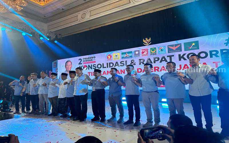 Caption: Jajaran Pengurus TKD Prabowo-Gibran Jatim