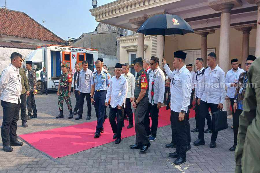 Foto : Wakil Presiden RI Ma'ruf Amin saat melakukan kunjungannya di Pasuruan.