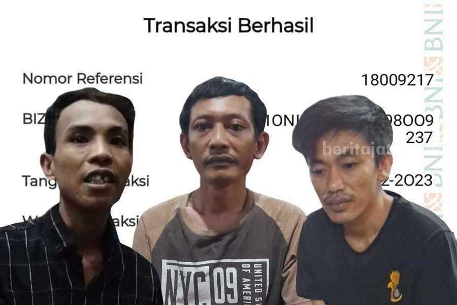 Dari Penjara, Warga Madiun Tipu Dealer di Probolinggo Tiga tersangka penipuan. (Foto: Polres Probolinggo Kota)