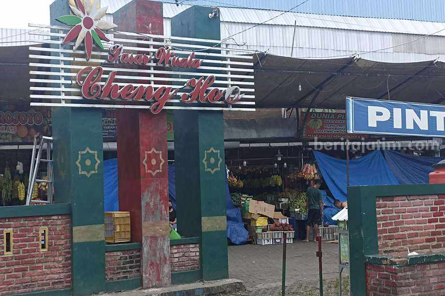 Suasana Pasar Wisata Cheng Hoo yang ada di Kecamatan Pandaan.
